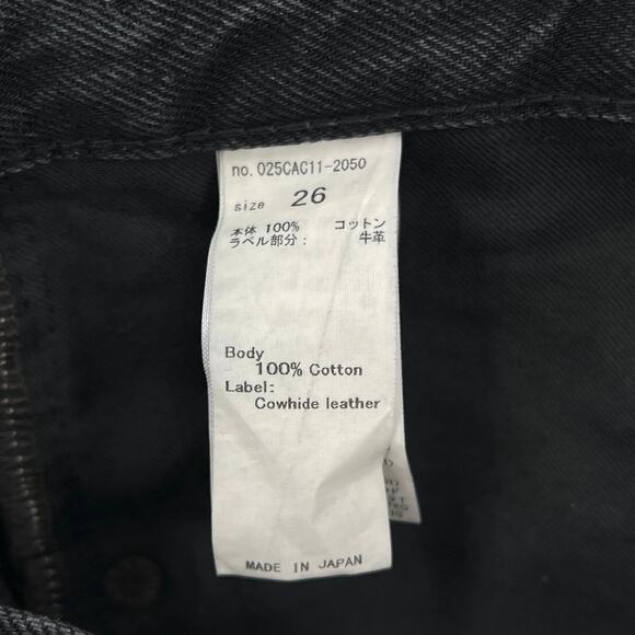 MOUSSY VINTAGE Staley Tapered Straight Leg Jeans Women 26 Black Cropped Distress - Picture 14 of 16